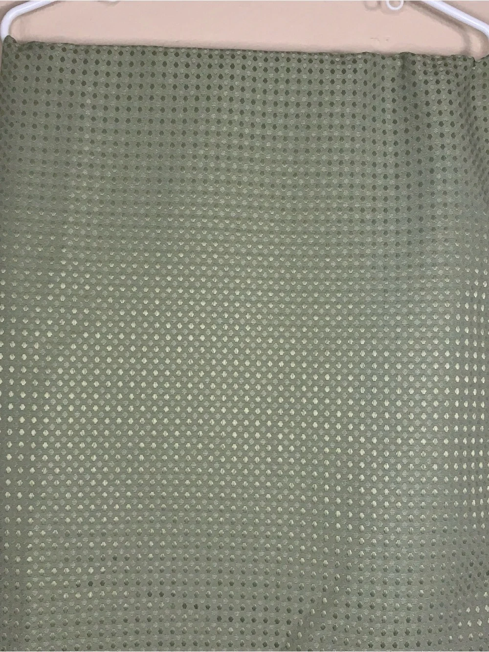 NWOT Dynamene Green Extra long Shower Curtain 72x84 Waffle Weave Fabric